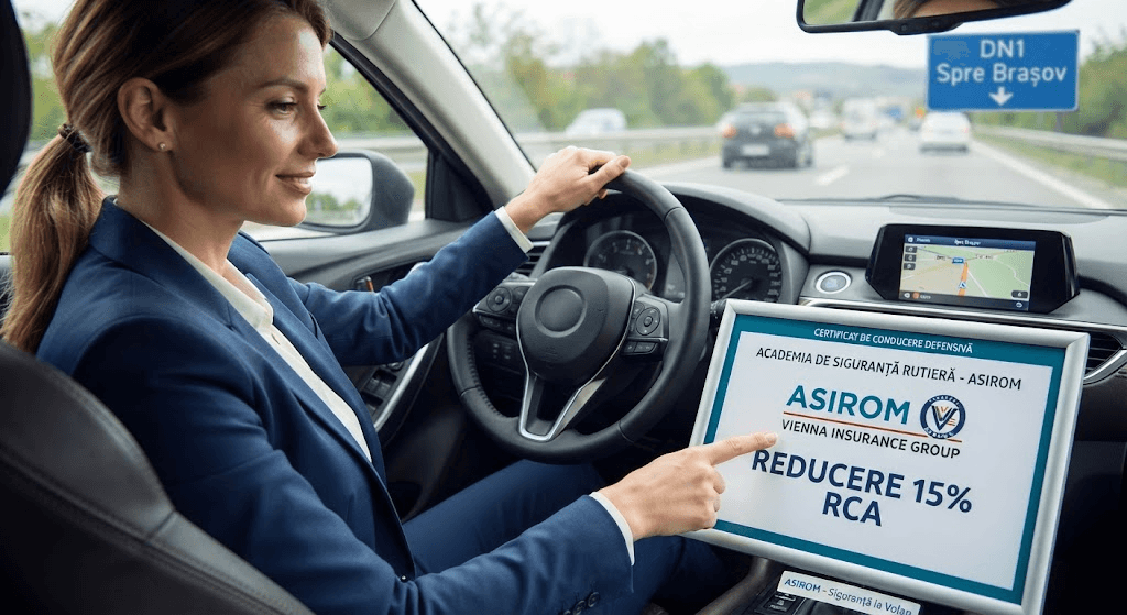 Asirom extinde reducerea de 15% la RCA pentru șoferii cu cursuri de conducere defensivă
