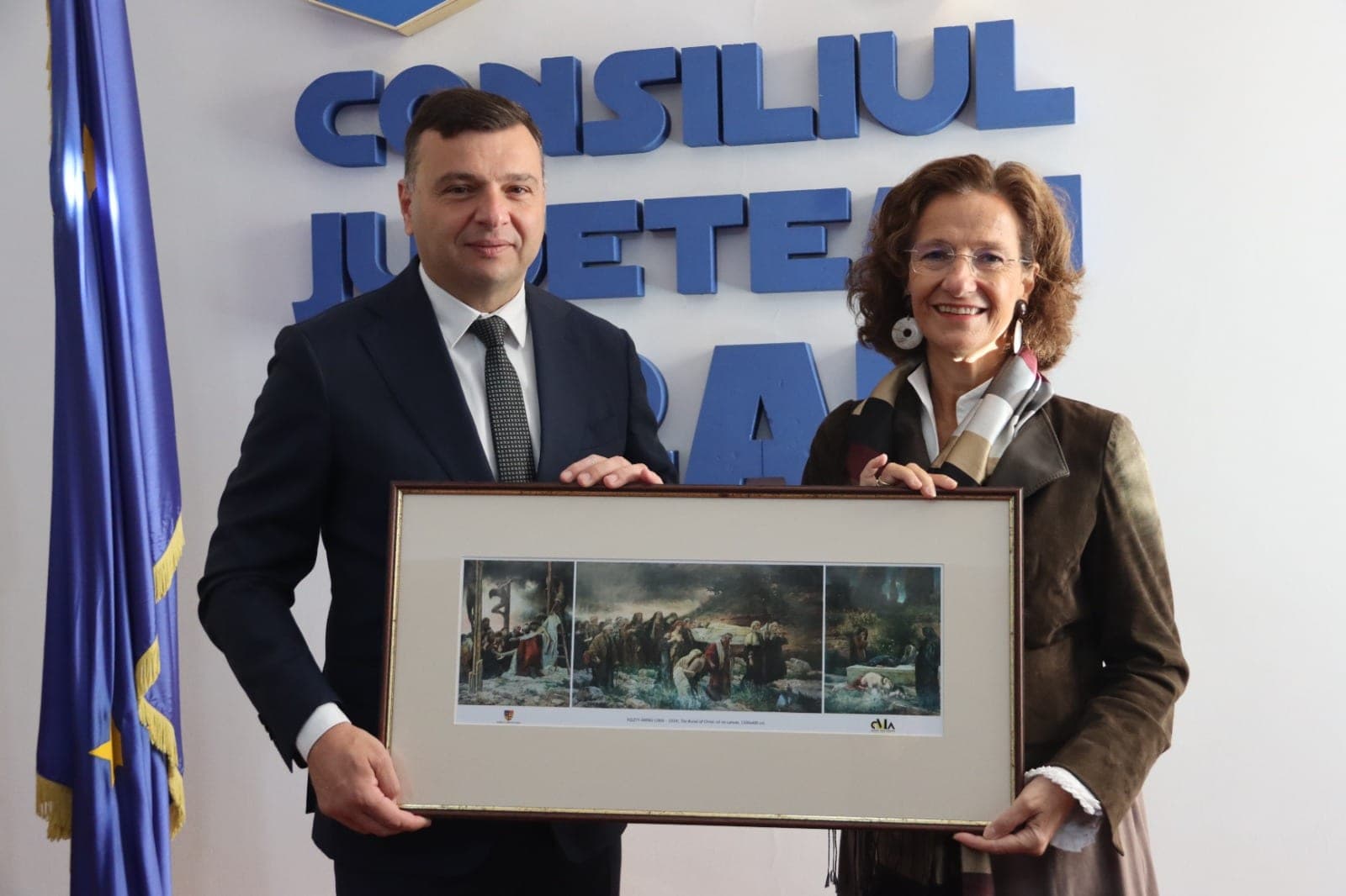 Vicepreședintele CJA, Sergiu Bîlcea, întâlnire oficială cu Excelența Sa, Mag. Ulla Krauss-Nussbaumer, Ambasadorul Republicii Austria în România