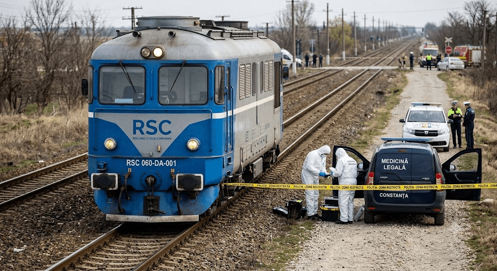 Tragedie pe calea ferată: Traversarea neregulamentară i-a fost fatală! Bărbat de 75 de ani, spulberat de locomotivă pe Magistrala 800