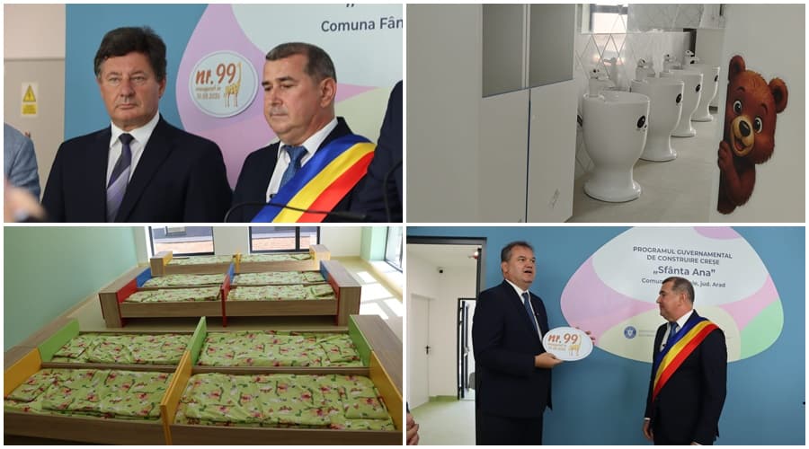 Eveniment istoric la Fântânele: O armată de politicieni și 3 milioane de euro din banii tăi -via PNRR - pentru o creșă cu 70 de pătuțuri