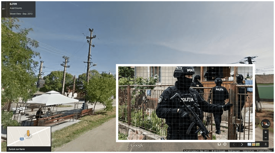 Descindere în forță în satul Horia: Poliția și trupele speciale, în misiune la o locuință