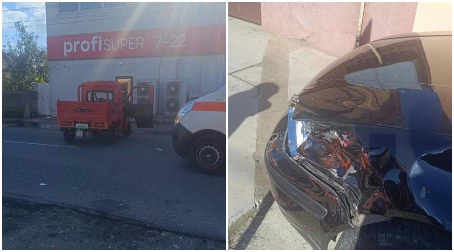 Accident grav la Ineu: Bărbat de 62 de ani pe o tricicletă electrică, în stare gravă și intubat după impactul cu un autoturism