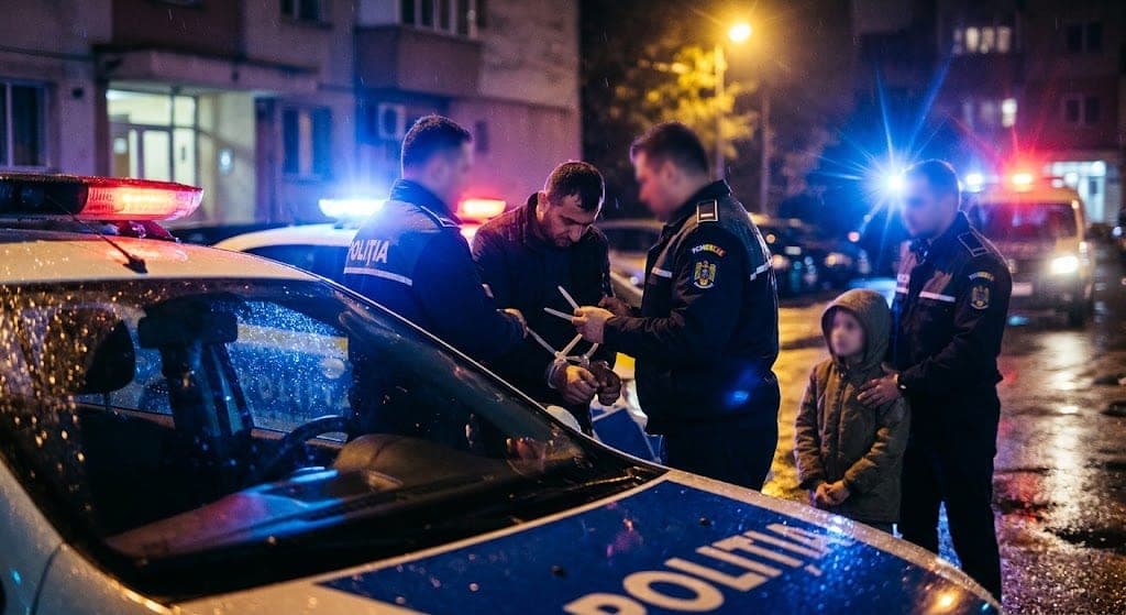 Reținut de urgență! Un tată din Arad a sfidat decizia judecătorilor și a mers peste propriul fiu. Poliția a intervenit în forță