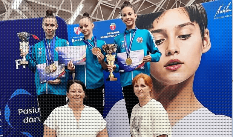 Performanță excelentă la Onești: Junioarele de la CSM Arad cuceresc aurul la echipe și alte 6 medalii la Campionatul Național de gimnastică ritmică