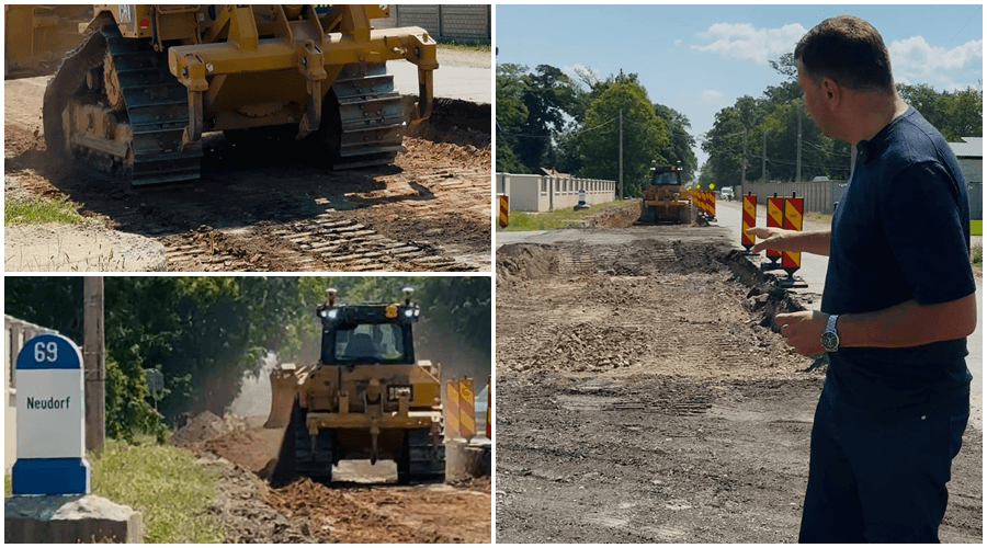 Se lucrează la modernizarea drumului dintre Lipova și Neudorf