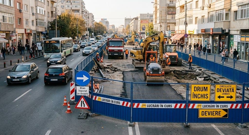 ARADUL SE BLOCHEAZĂ: Harta completă a restricțiilor de circulație din oraș. Până când durează restricțiile