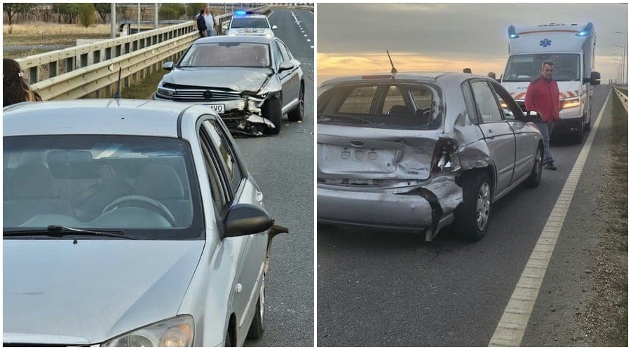 Accident cu victime pe centura de sud-est a Aradului: Două femei transportate la spital