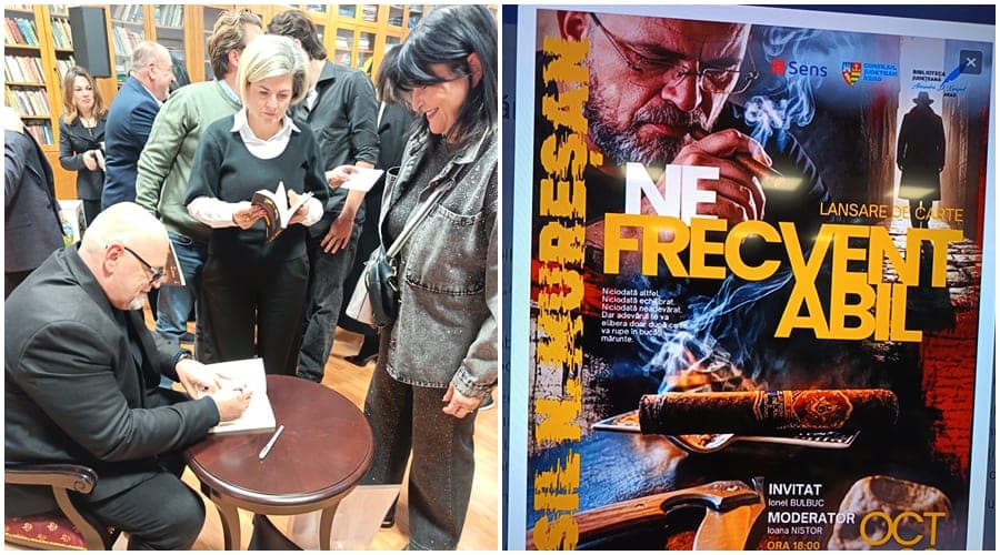 „Nefrecventabil”, o lansare de carte ieșită din tipare. Basil Mureșan a adunat un public numeros la Biblioteca Județeană