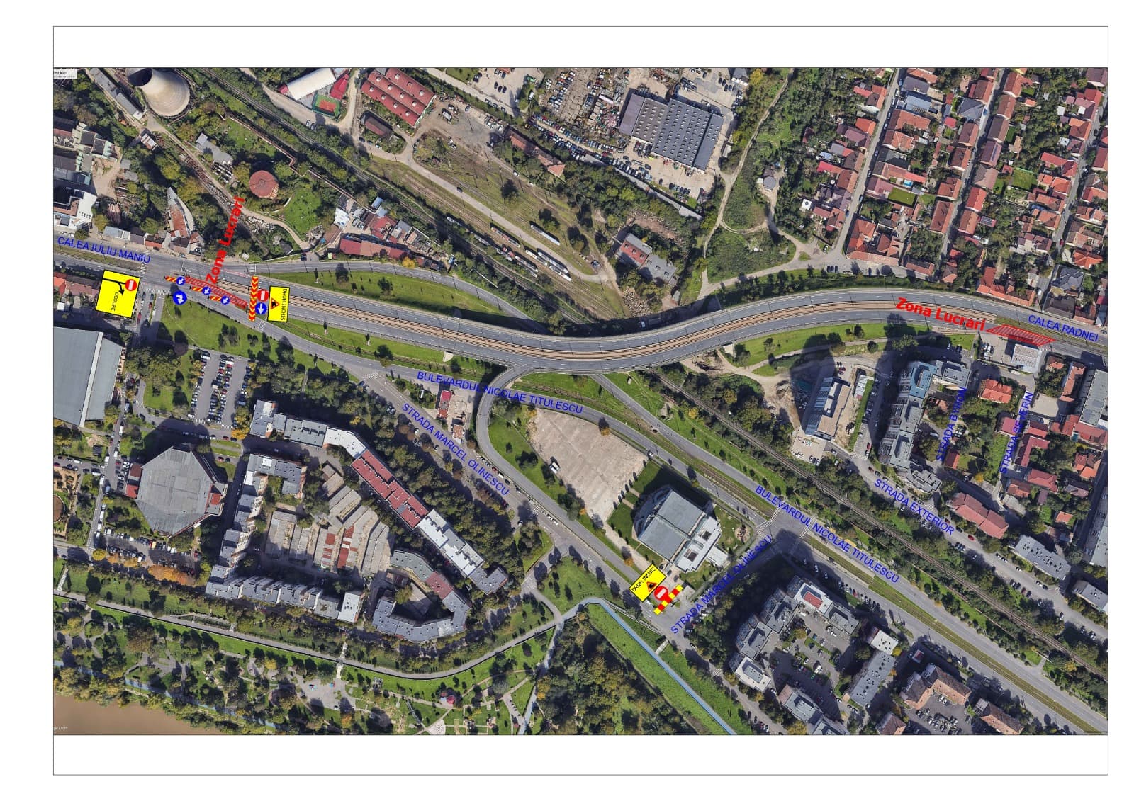 Trafic restricționat pe Pasajul Micălaca pentru lucrări de modernizare a infrastructurii de transport public