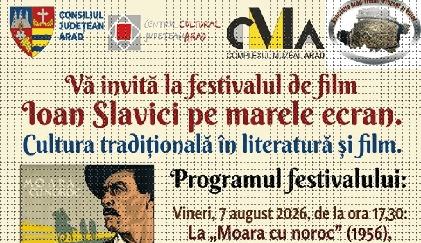 Hoinărește prin universul lui Slavici: Trei seri de film clasic la Lipova, organizate de Consiliul Județean Arad