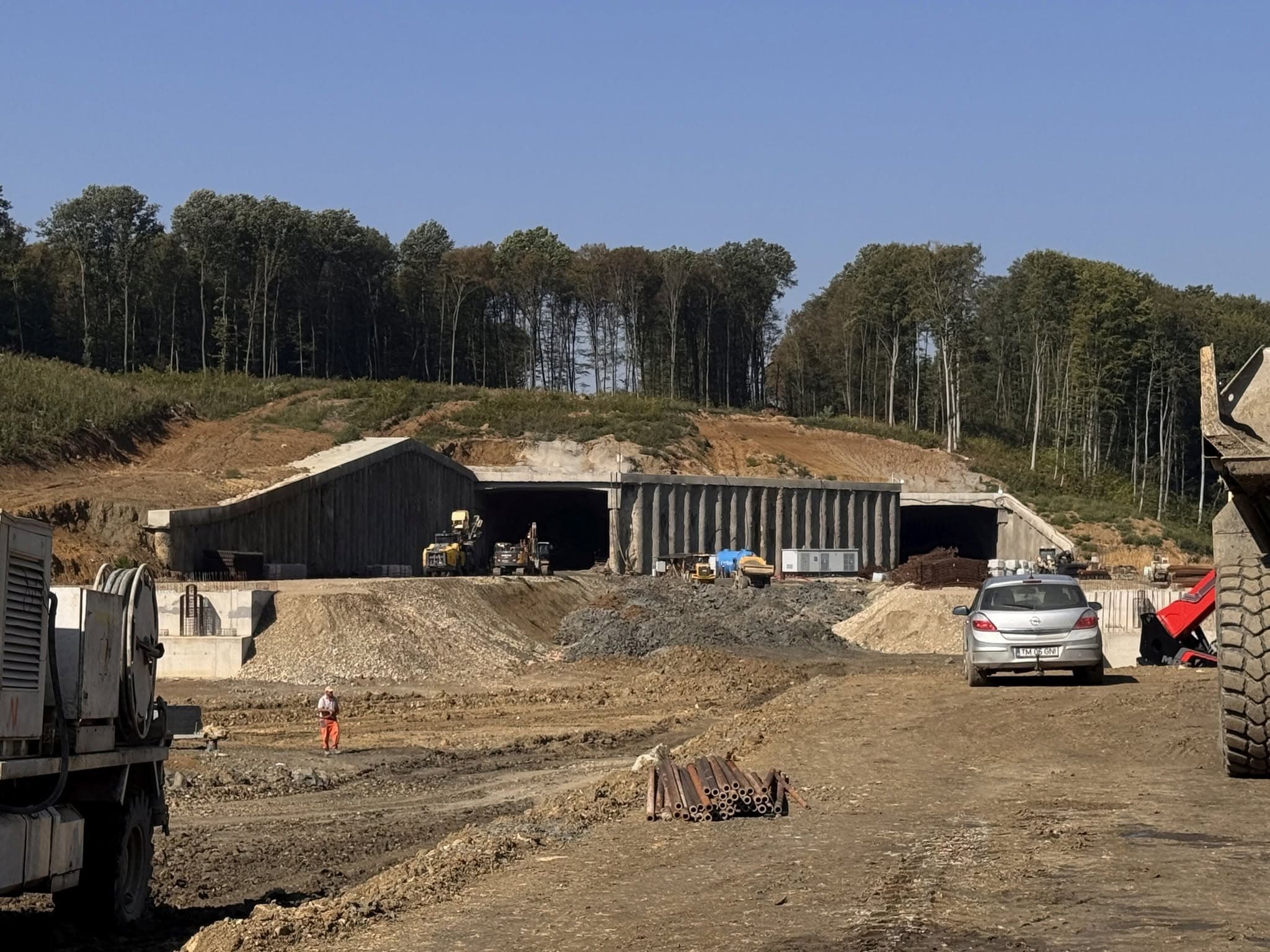 Stadiul fizic al lucrărilor pentru ciotul lipsă din A1 Margina - Holdea a ajuns la aproape 68%